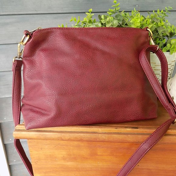 Joy Susan Handbags - Joy Susan Vegan Red Leather Handbag